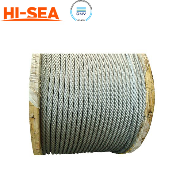 6×64SFS Oiled Large Diameter Steel Wire Rope for Hoisting